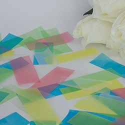 Rice paper confetti