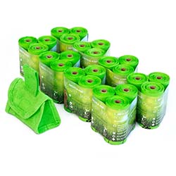 Compostable pet waste bags