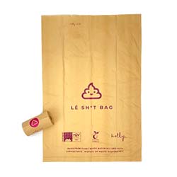 Compostable pet waste bags