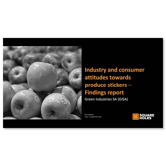 Industry and consumer attitudes towards produce stickers – Findings report (2025)