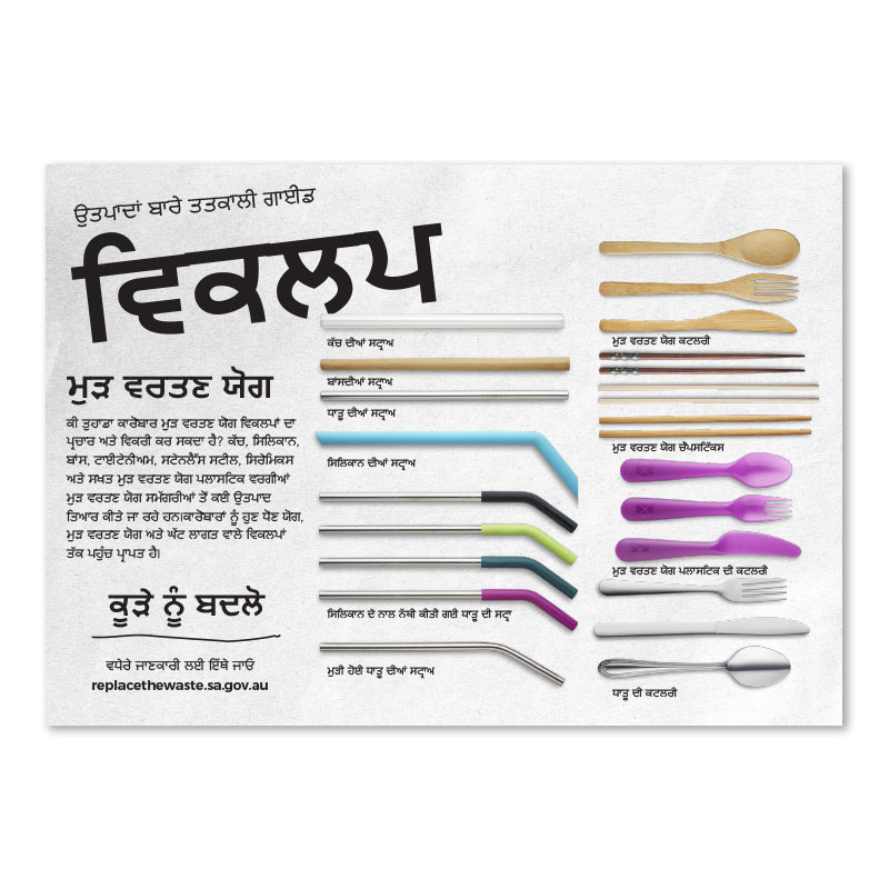 SUP-Alternative Items A5 Sheet Punjabi